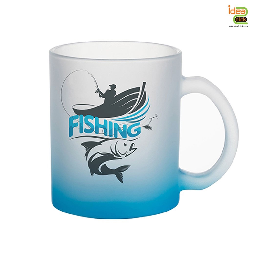 แก้วใสขุ่นก้นสี 11 oz. พิมพ์ภาพได้สวยงาม