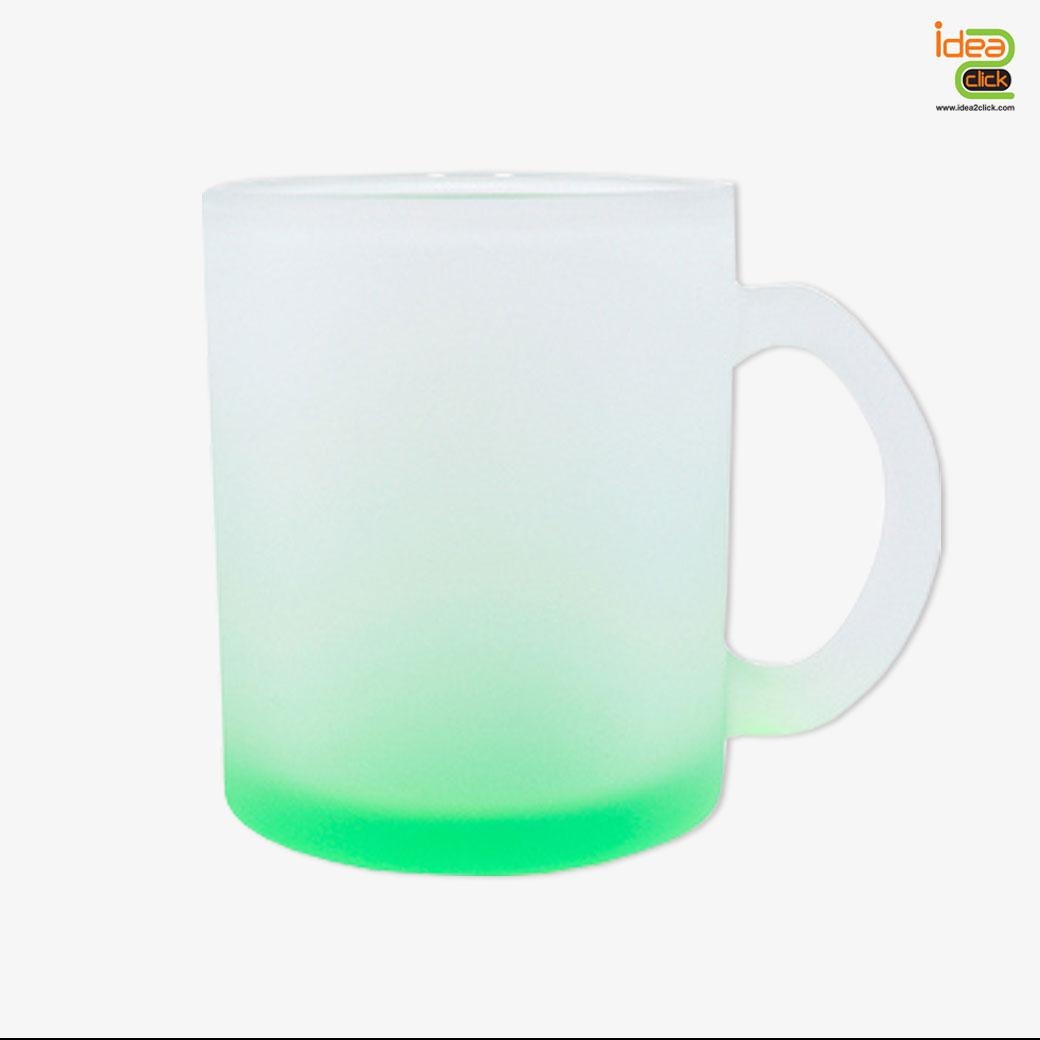 แก้วใสขุ่นก้นสี 11 oz. พิมพ์ภาพได้สวยงาม