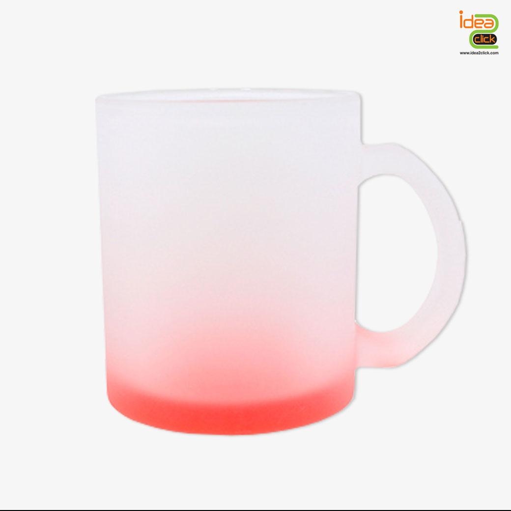 แก้วใสขุ่นก้นสี 11 oz. พิมพ์ภาพได้สวยงาม