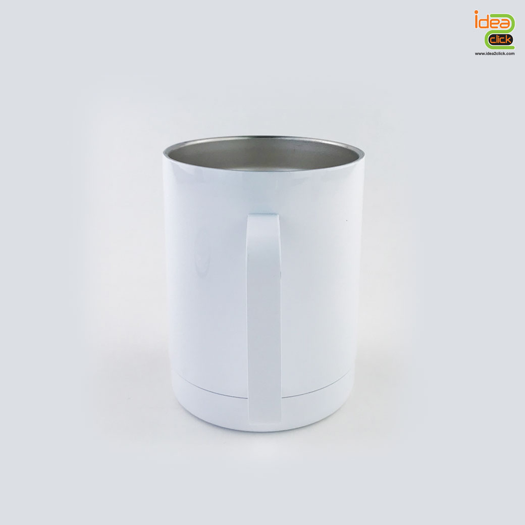 แก้วสแตนเลสมีหูจับ 10 oz. พิมพ์ภาพได้