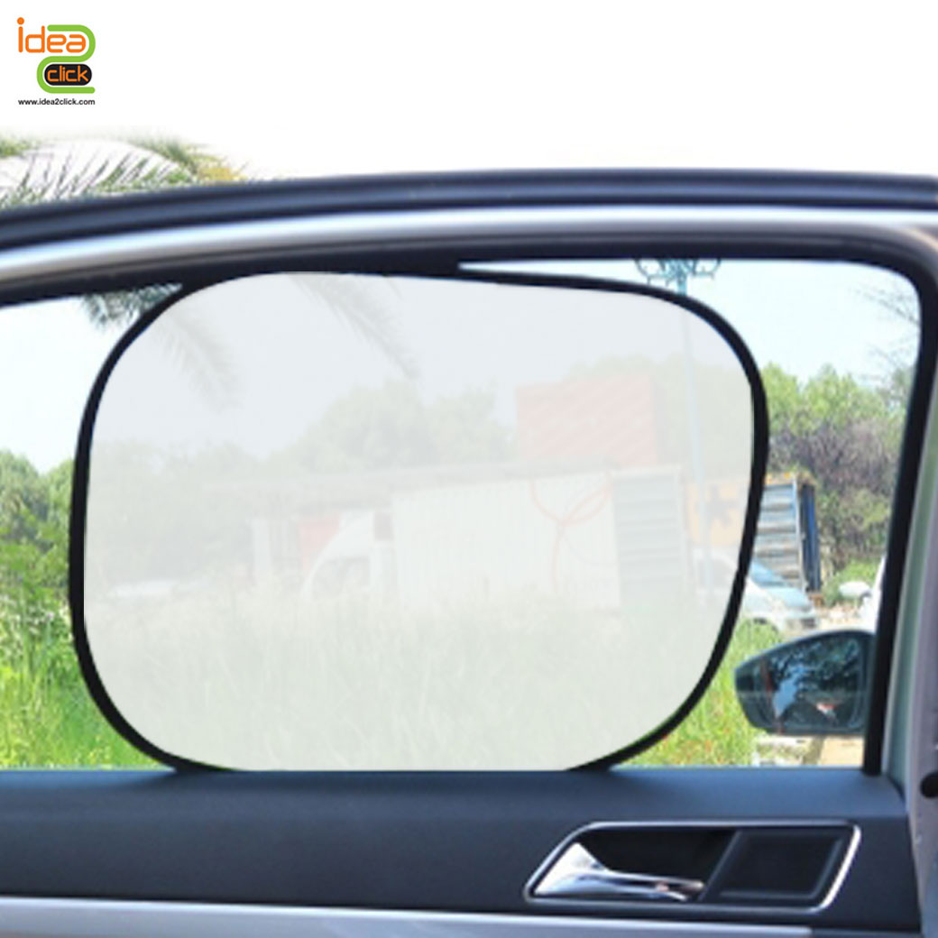 ม่านบังแดดรถยนต์ทรงสี่เหลี่ยมโค้ง พิมพ์ภาพได้