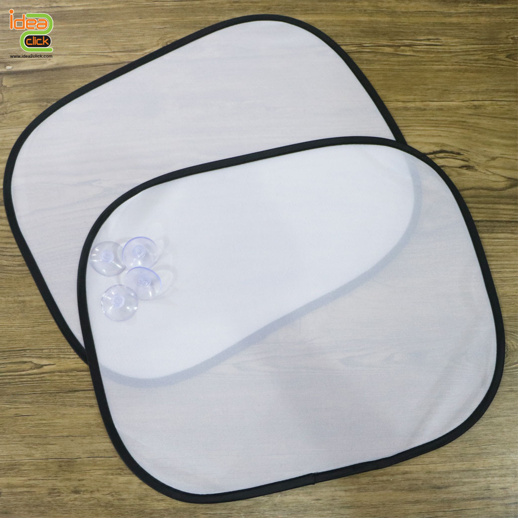 ม่านบังแดดรถยนต์ทรงสี่เหลี่ยมโค้ง พิมพ์ภาพได้