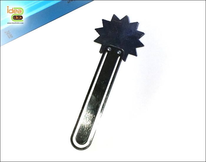 คลิปหนีบกระดาษโลหะทรงกลมขอบแฉก พิมพ์ภาพได้