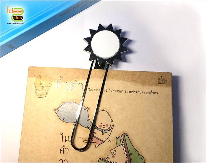 คลิปหนีบกระดาษโลหะทรงกลมขอบแฉก พิมพ์ภาพได้