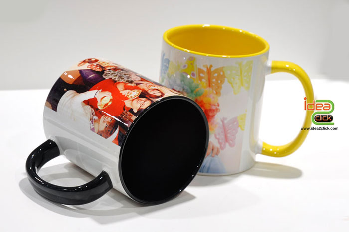 ถ้วยด้านในสีและหูจับสี Inner & Rim Color Mug 11 oz.