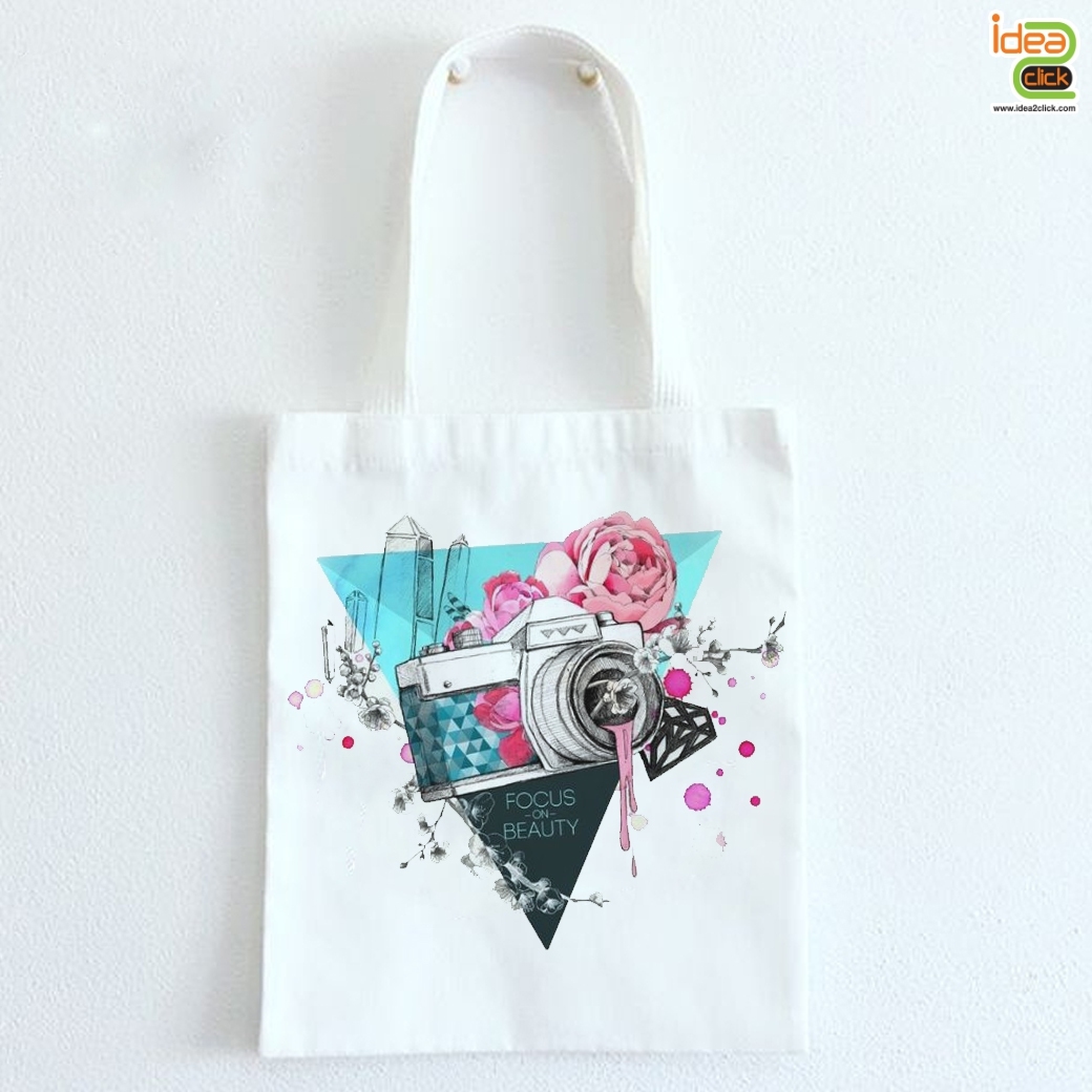 Cloth Bag กระเป๋าผ้าหูหิ้วสี พิมพ์ภาพได้