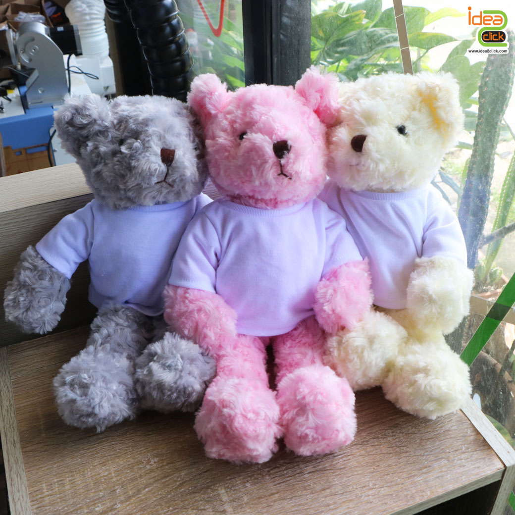 ตุ๊กตาหมี Teddy Bear ใส่เสื้อพิมพ์ลายได้ NEW!