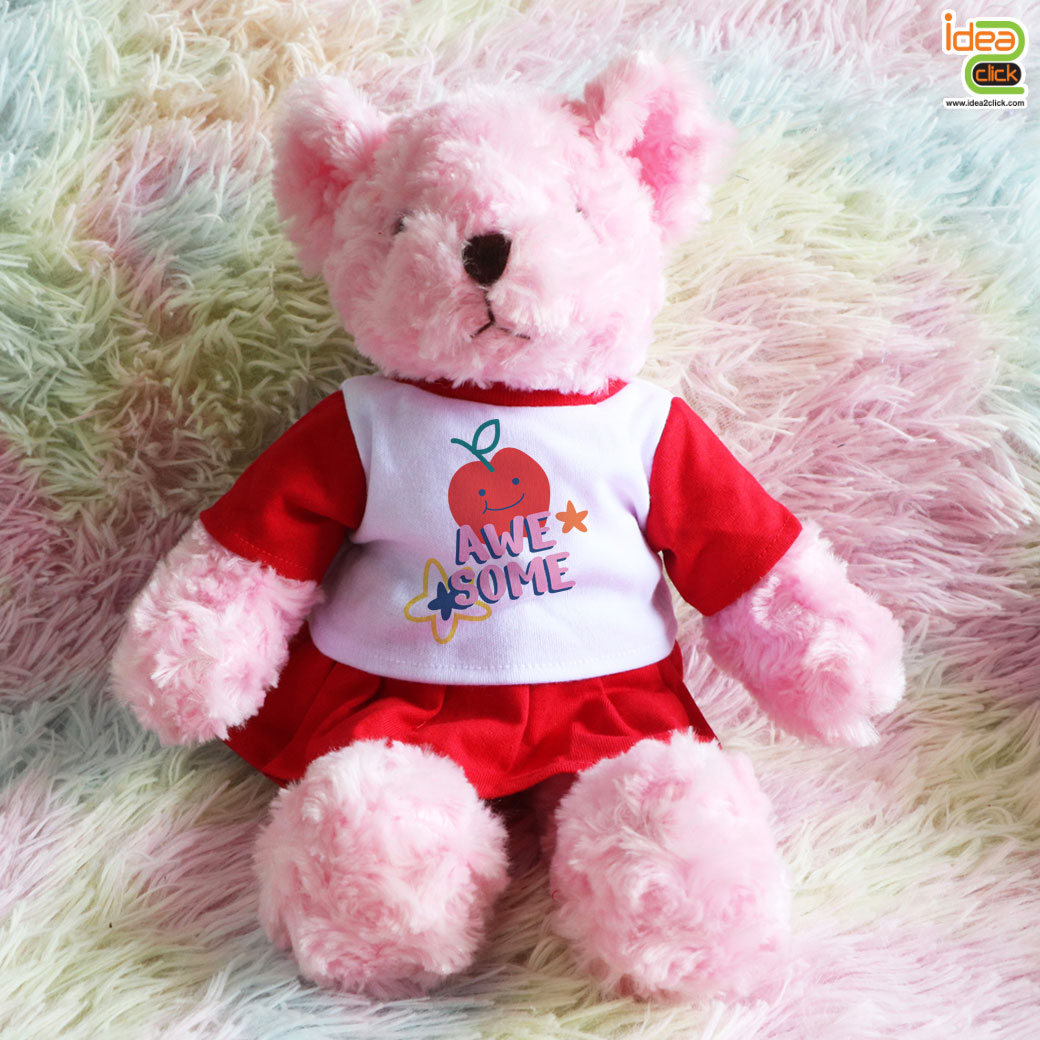 ตุ๊กตาหมี Teddy Bear ใส่เสื้อพิมพ์ลายได้ NEW!