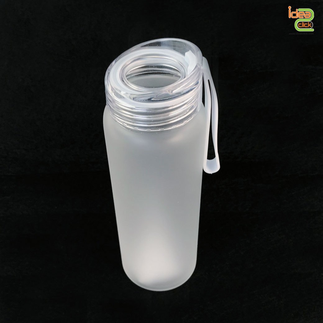 กระบอกแก้วใส แบบขุ่น มีหูหิ้ว  (500ml) พิมพ์ภาพได้ 