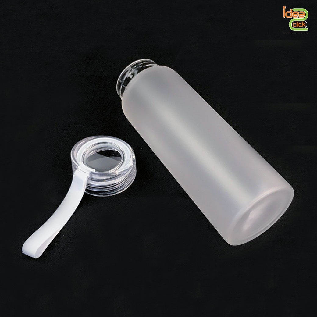 กระบอกแก้วใส แบบขุ่น มีหูหิ้ว  (500ml) พิมพ์ภาพได้ 