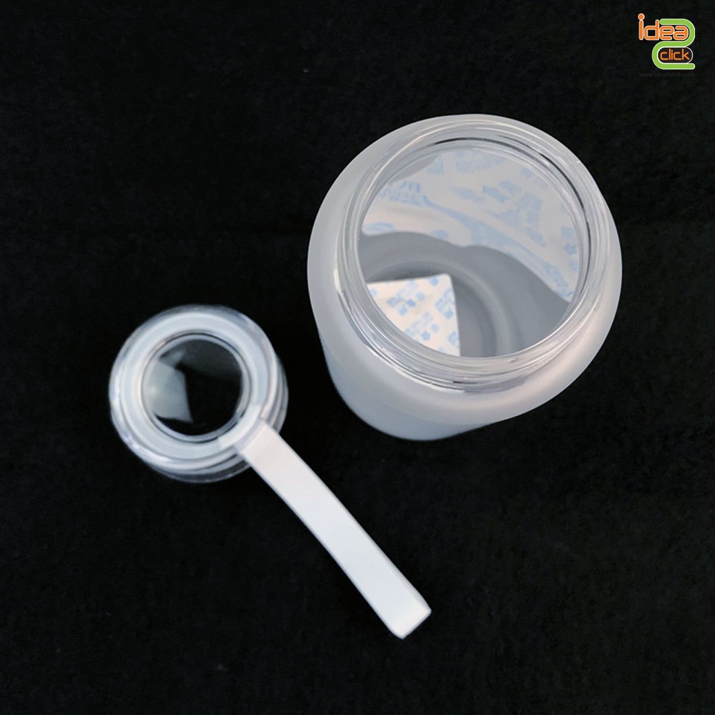 กระบอกแก้วใส แบบขุ่น มีหูหิ้ว  (500ml) พิมพ์ภาพได้ 