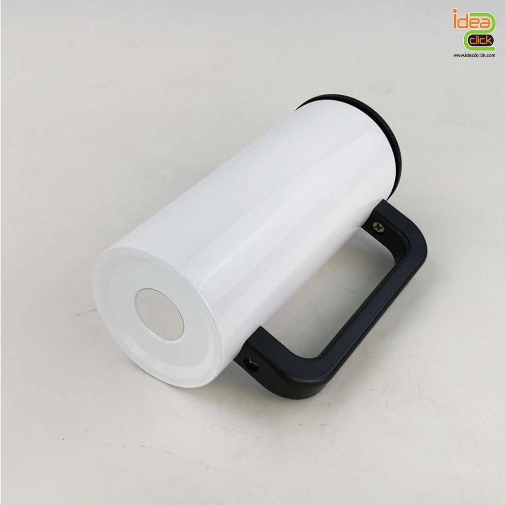 แก้วสแตนเลสสองชั้นพร้อมหูจับสีดำ พิมพ์ภาพได้