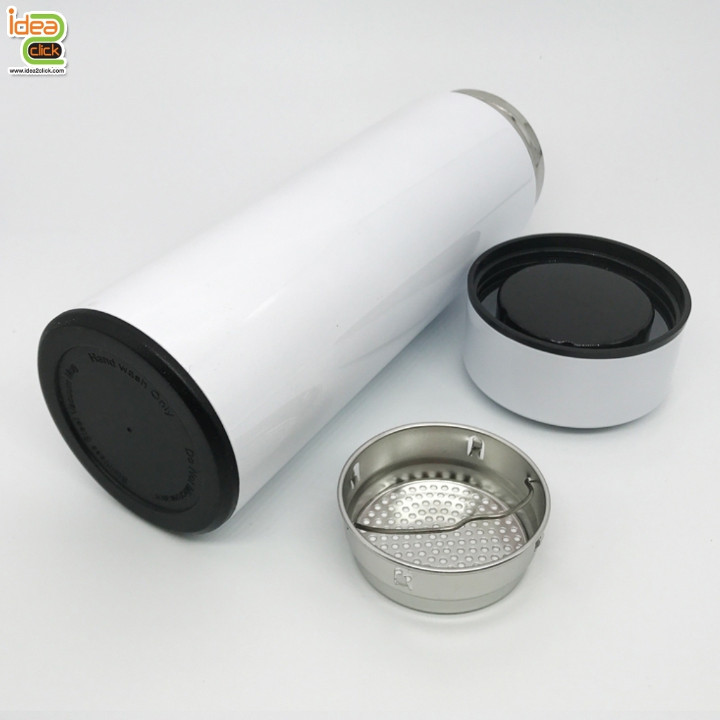 กระบอกน้ำสแตนเลสพร้อมที่กรองชา 350 ml.