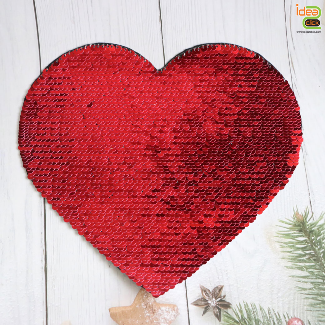 ที่ติดผ้าเลื่อมหัวใจ กาวฟลิปเลื่อม