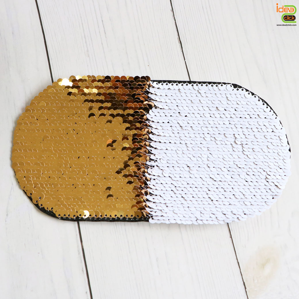 ที่ติดผ้าเลื่อมทรงรี กาวฟลิปเลื่อม