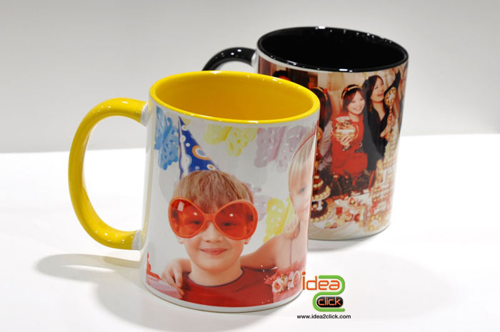 ถ้วยด้านในสีและหูจับสี Inner & Rim Color Mug 11 oz.