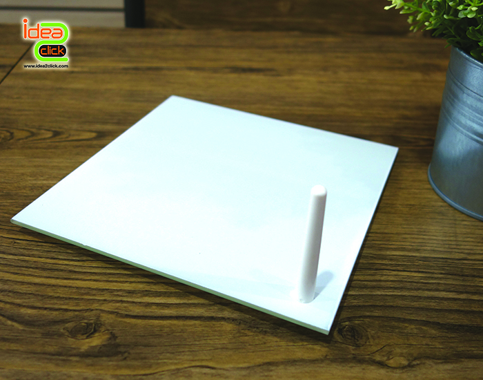 กรอบรูปกระจกหนาขอบทั้งสี่ด้านเอียนเฉียง Glass Photo Frame พิมพ์ภาพได้คมชัดลวยงาม