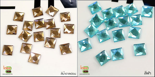 อุปกรณ์ตกแต่งเคสเรซิ่น - เพชรทรงสี่เหลี่ยม