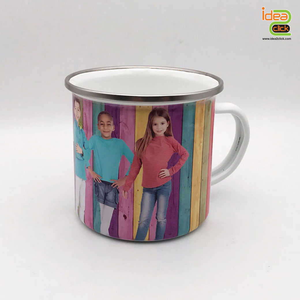 Stainless Enamel Mug แก้วสแตนเลส พิมพ์ภาพได้