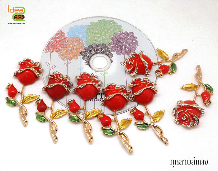 อุปกรณ์ตกแต่งเคสเรซิ่น - กุหลาบแวร์ซายน์