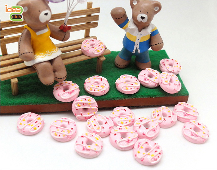 อุปกรณ์ตกแต่งเคสเรซิ่น - โดนัท