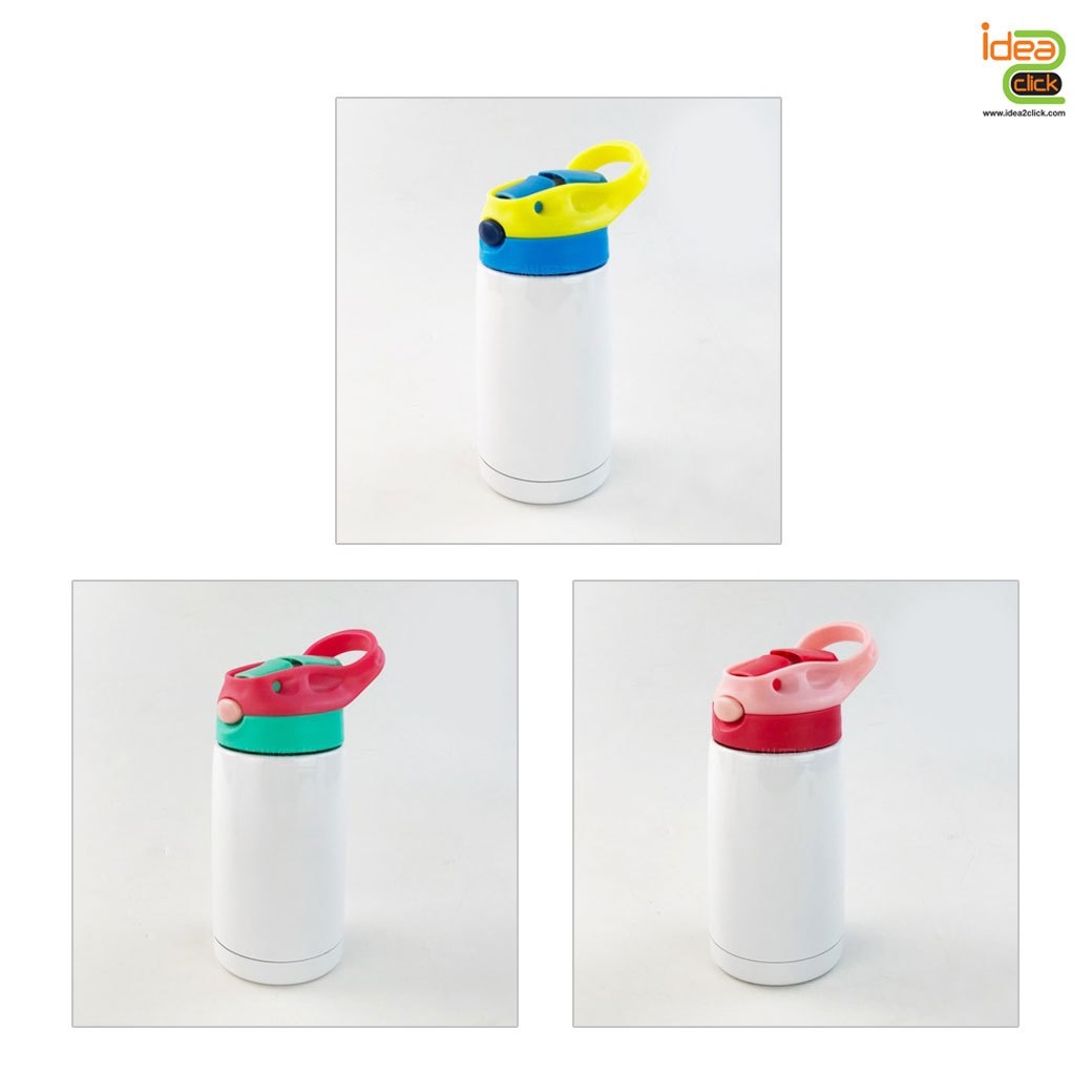 กระติกน้ำสแตนเลสพร้อมหลอด 350 ml. พิมพ์ภาพได้