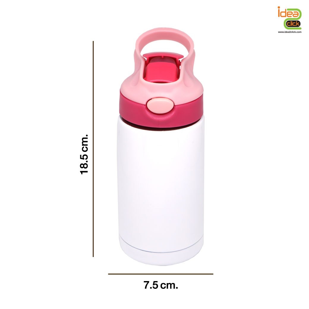 กระติกน้ำสแตนเลสพร้อมหลอด 350 ml. พิมพ์ภาพได้