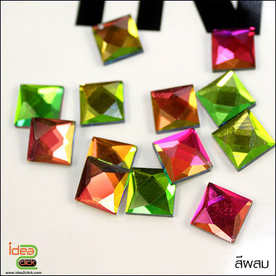 อุปกรณ์ตกแต่งเคสเรซิ่น - เพชรทรงสี่เหลี่ยม