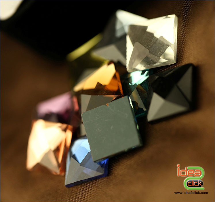 อุปกรณ์ตกแต่งเคสเรซิ่น - เพชรทรงสี่เหลี่ยม