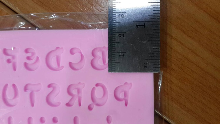 เเม่พิมพ์ซิลิโคน - ลาย A-Z,a-z,0-9 V.3
