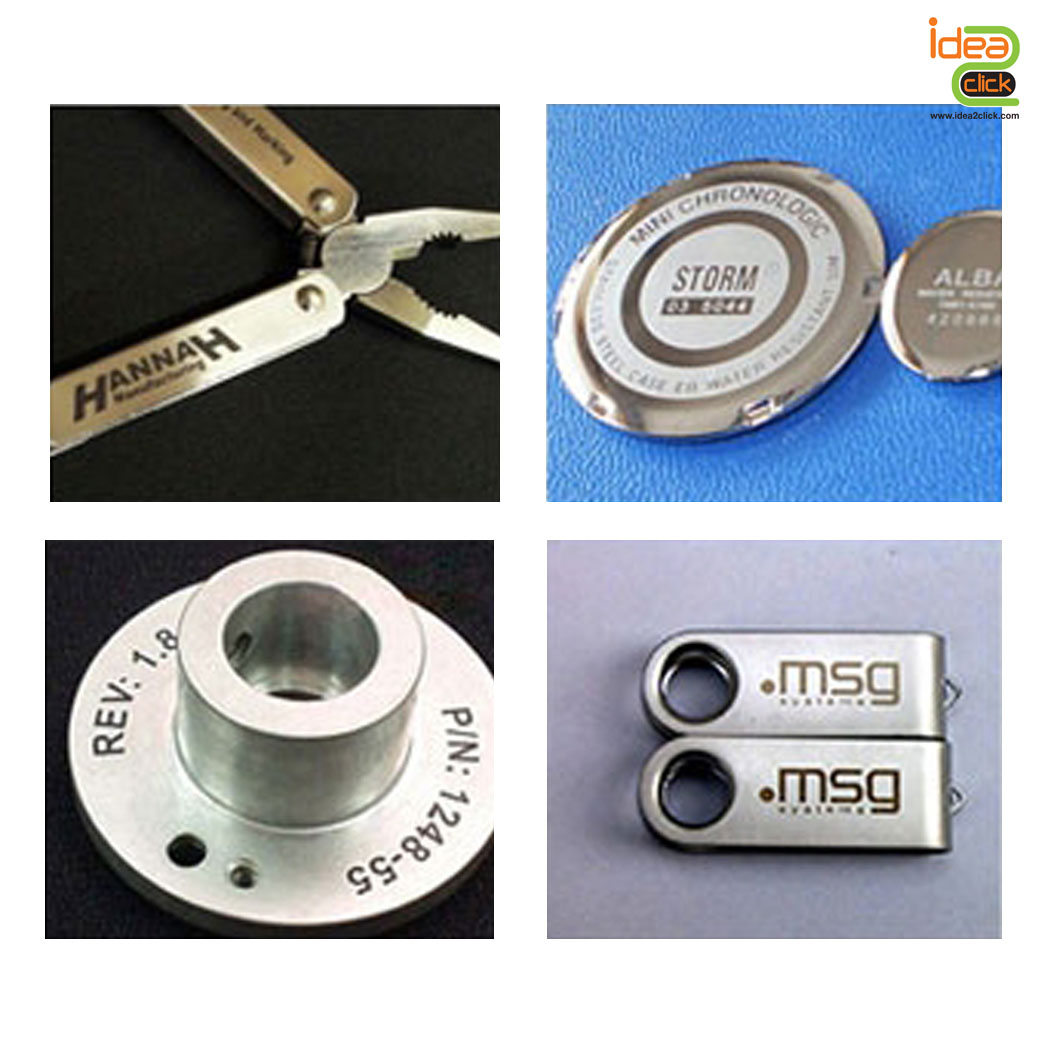 เครื่องยิงเลเซอร์เหล็ก สแตนเลส จิลเวลลี่พร้อมโต๊ะ Fiber Laser Marking 20W / 30W 