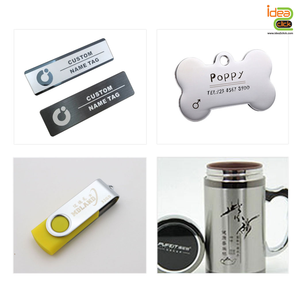 เครื่องยิงเลเซอร์เหล็ก สแตนเลส จิลเวลลี่พร้อมโต๊ะ Fiber Laser Marking 20W / 30W 