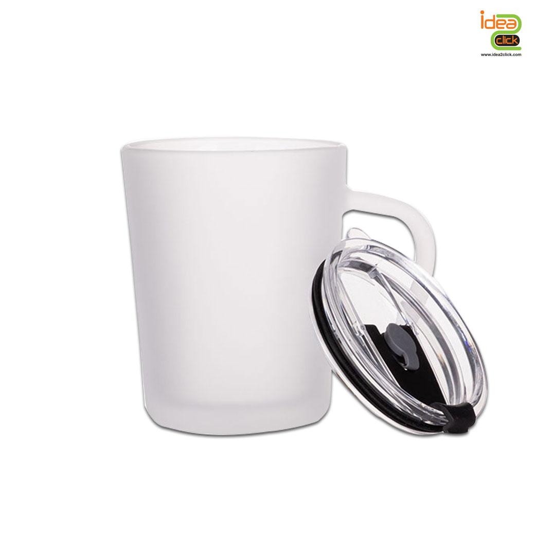 แก้วใสขุ่น มีหูจับ 13 oz. พิมพ์ภาพได้สวยงาม