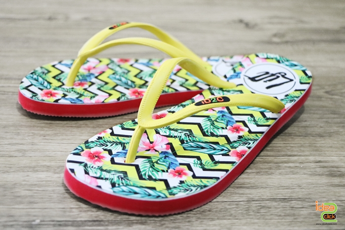 รองเท้าแตะผู้หญิง พิมพ์ภาพได้