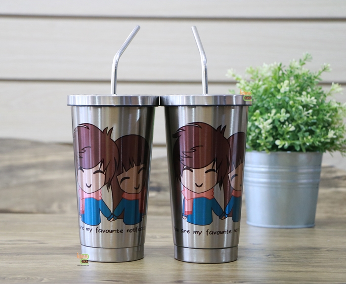 แก้วสแตนเลสทรง Starbuck Stainless Cup 16 oz. พิมพ์ภาพได้