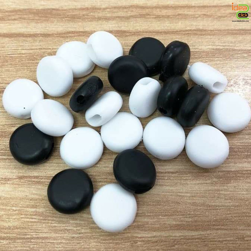 ตัว Stopper วงกลม (ซิลิโคน) ใช้สำหรับปรับสายคล้องหูของหน้ากาก