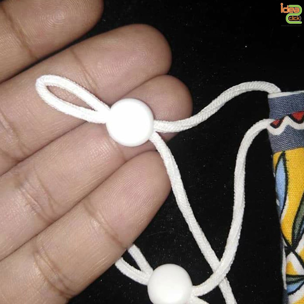 ตัว Stopper วงกลม (ซิลิโคน) ใช้สำหรับปรับสายคล้องหูของหน้ากาก