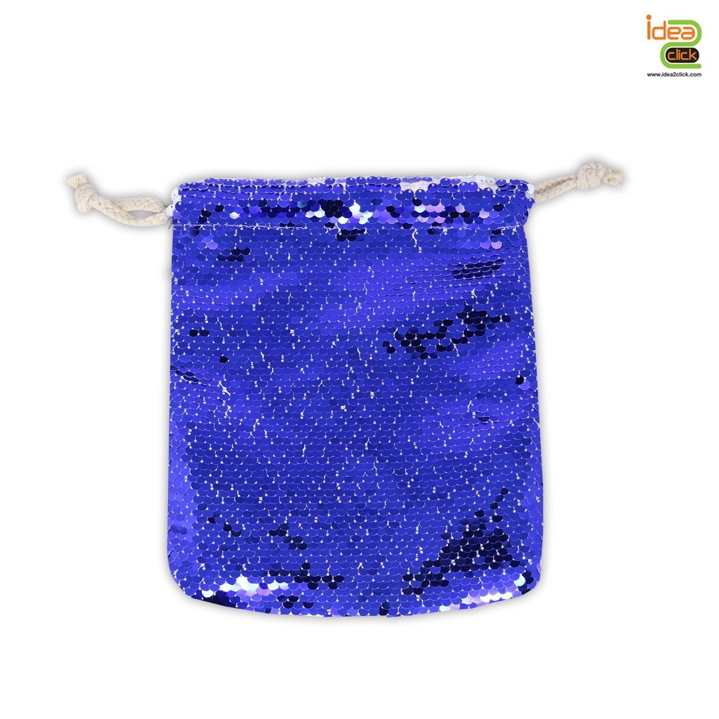 กระเป๋าเชือกรูดผ้าเลื่อม พิมพ์ภาพได้ 2 ด้าน