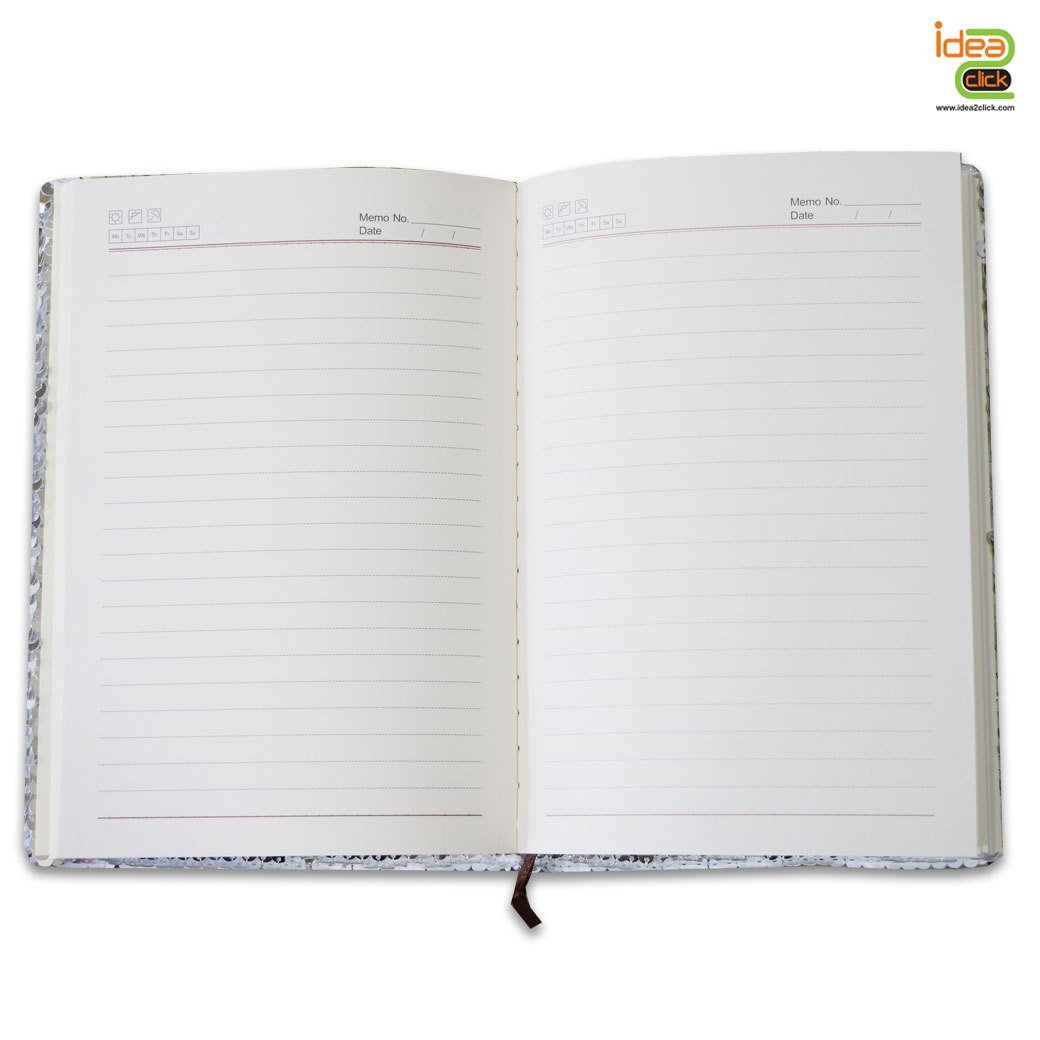 สมุดโน๊ตปกเลื่อม พิมพ์ภาพได้ 2 ด้าน