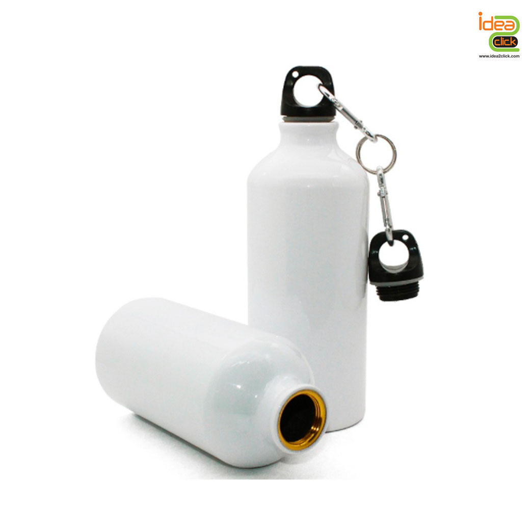 ขวดน้ำอลูมิเนียมพร้อมสายคล้อง พิมพ์ภาพได้