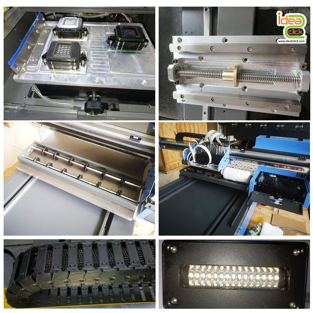 เครื่องพิมพ์ระบบยูวี 60x90 Digital Flatbed UV Printer with 3 Epson XP600 Printheads