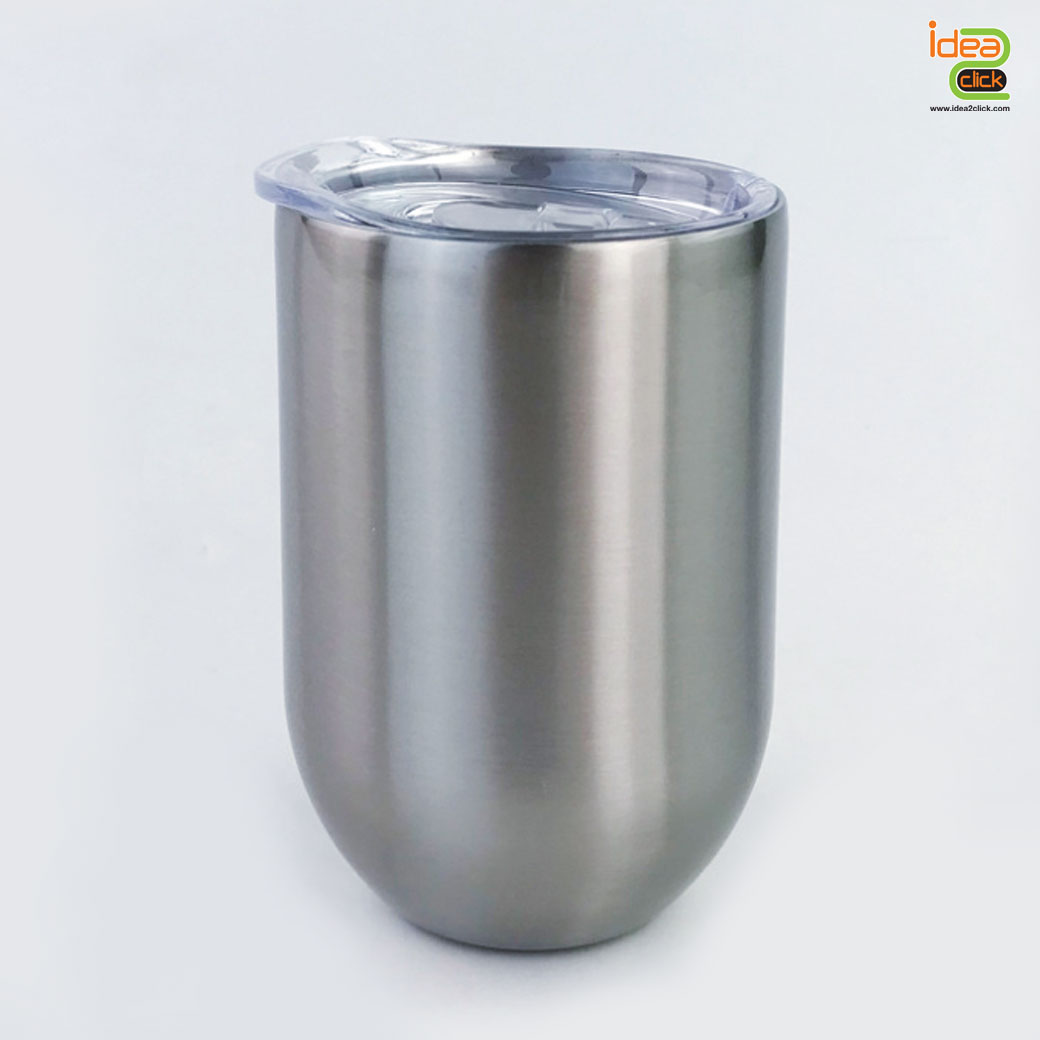 แก้วสแตนเลสทรงตัวยู (300 ml.) พิมพ์ภาพได้