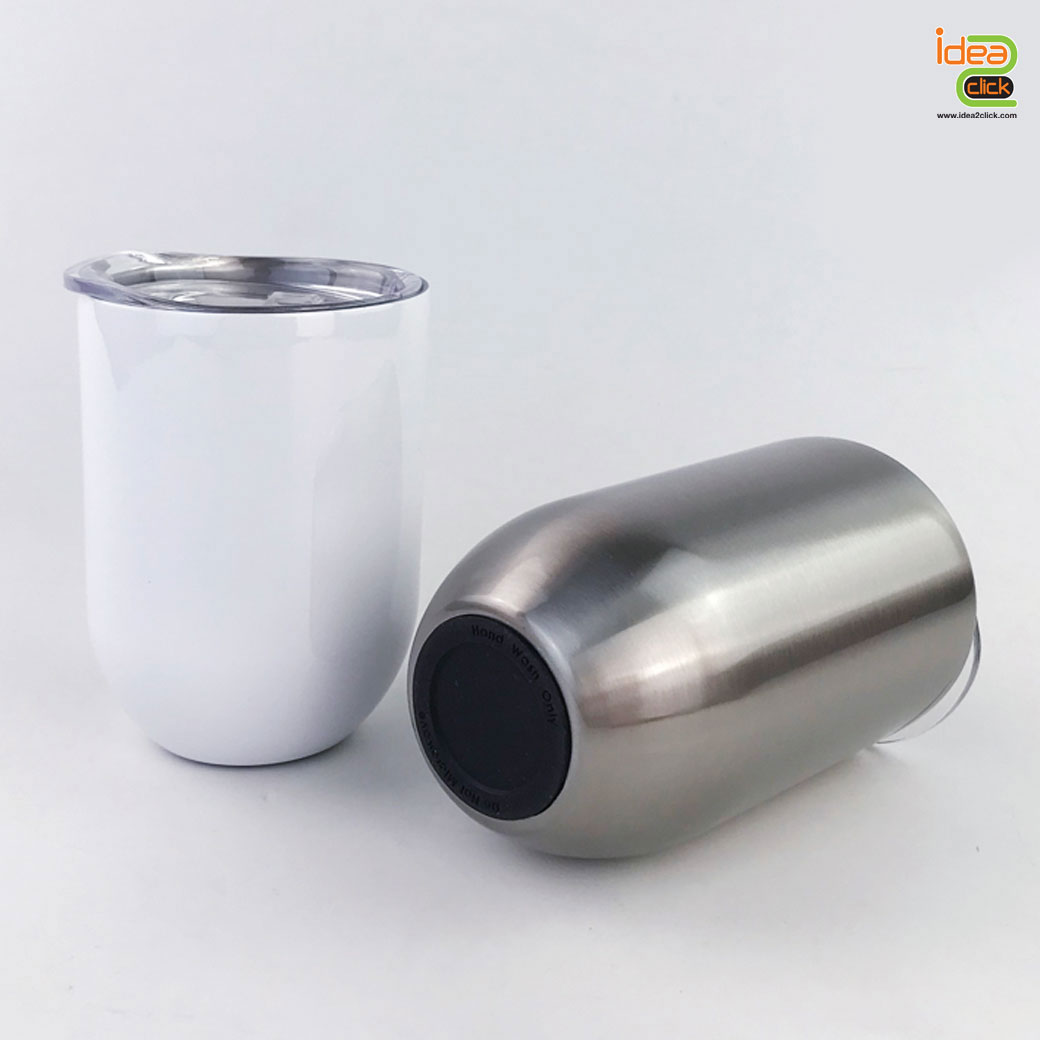 แก้วสแตนเลสทรงตัวยู (300 ml.) พิมพ์ภาพได้