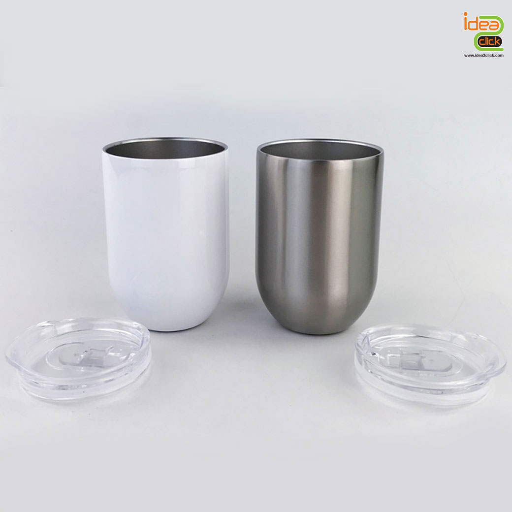 แก้วสแตนเลสทรงตัวยู (300 ml.) พิมพ์ภาพได้