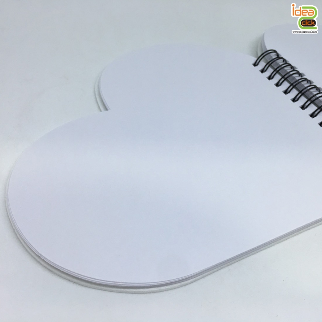 สมุดโน้ตหัวใจ พิมพ์ภาพ