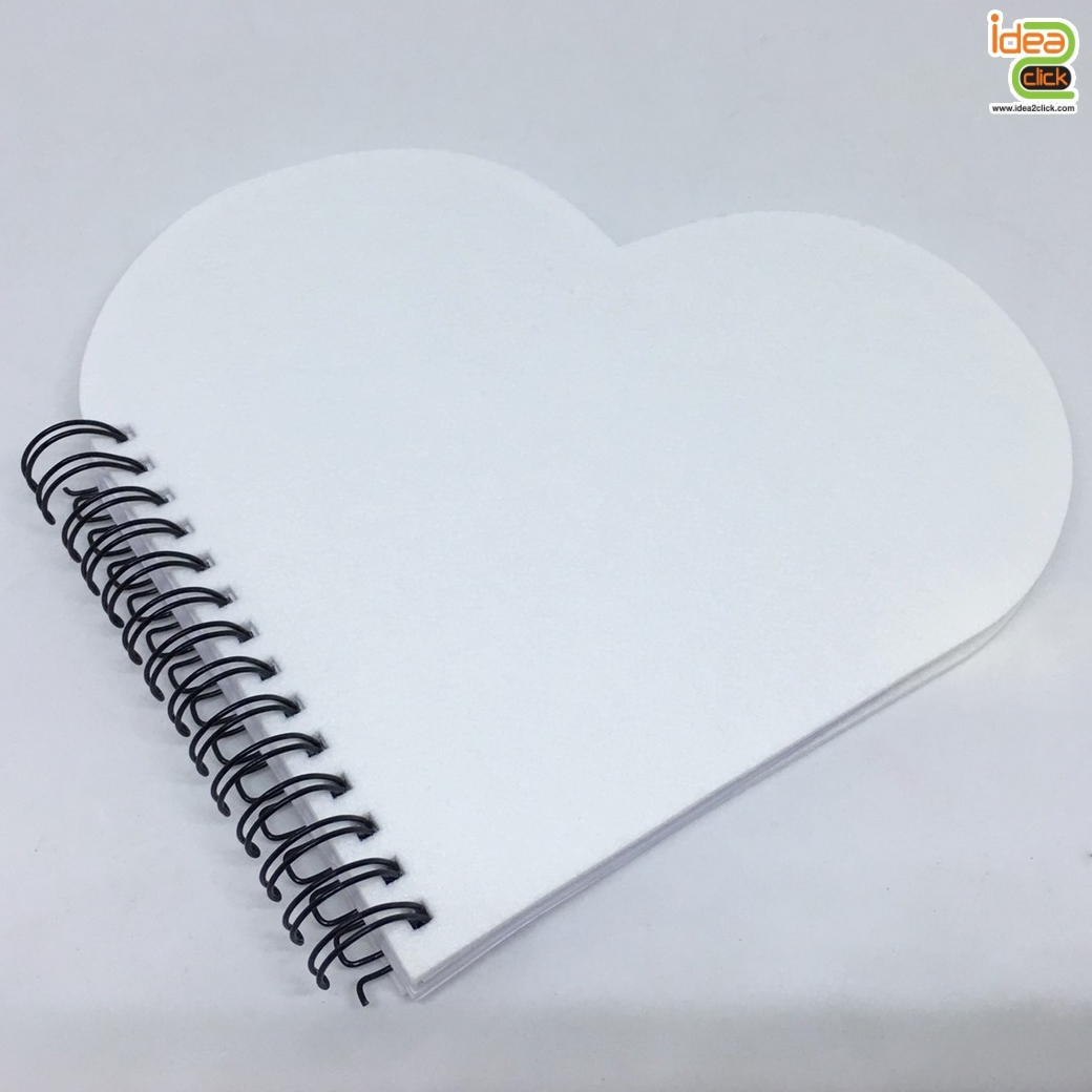 สมุดโน้ตหัวใจ พิมพ์ภาพ