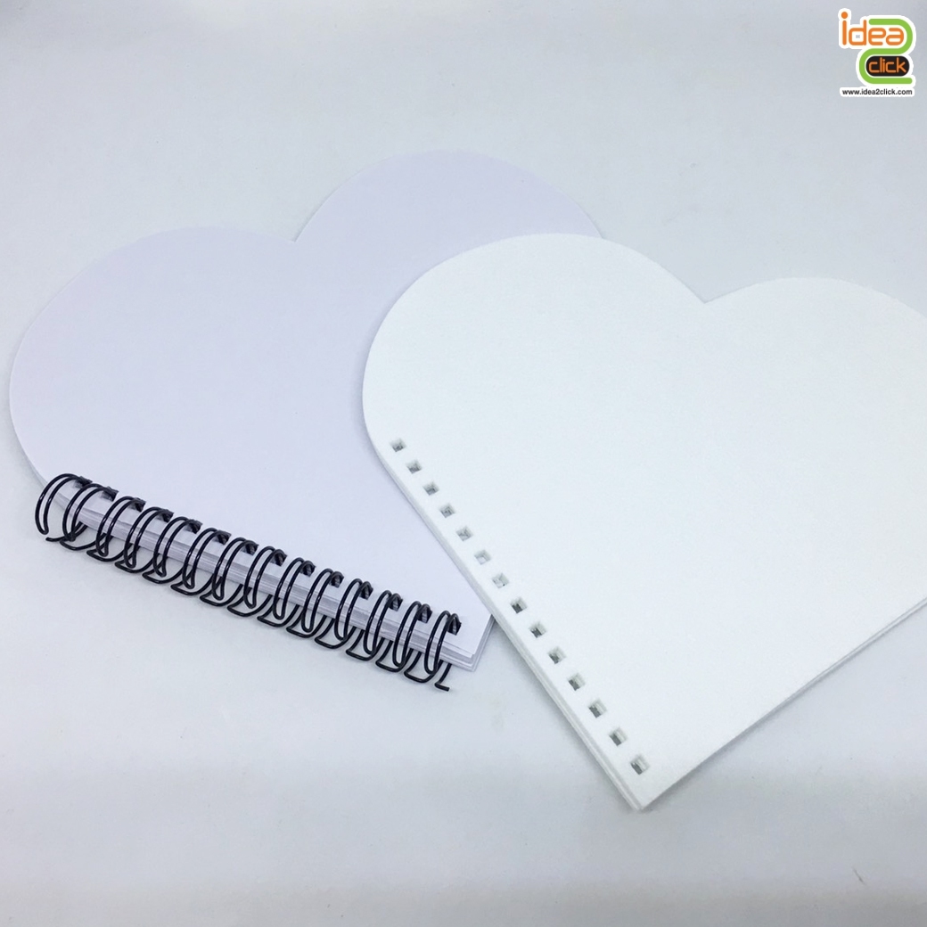 สมุดโน้ตหัวใจ พิมพ์ภาพ