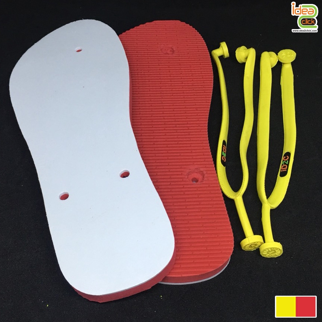 รองเท้าแตะผู้หญิง พิมพ์ภาพได้