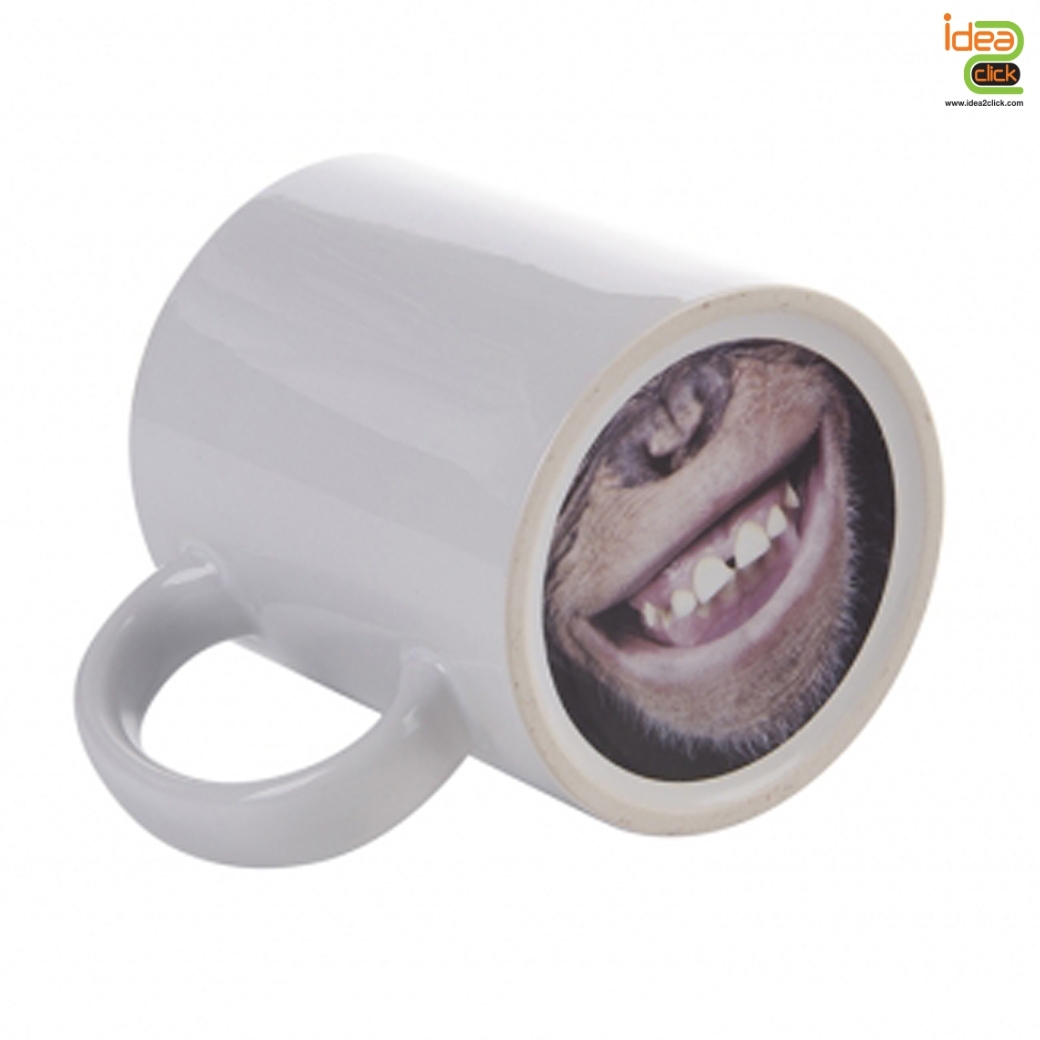 Funny Animal Face Mug แก้วขาวหน้าสัตว์ตลก 11 oz.