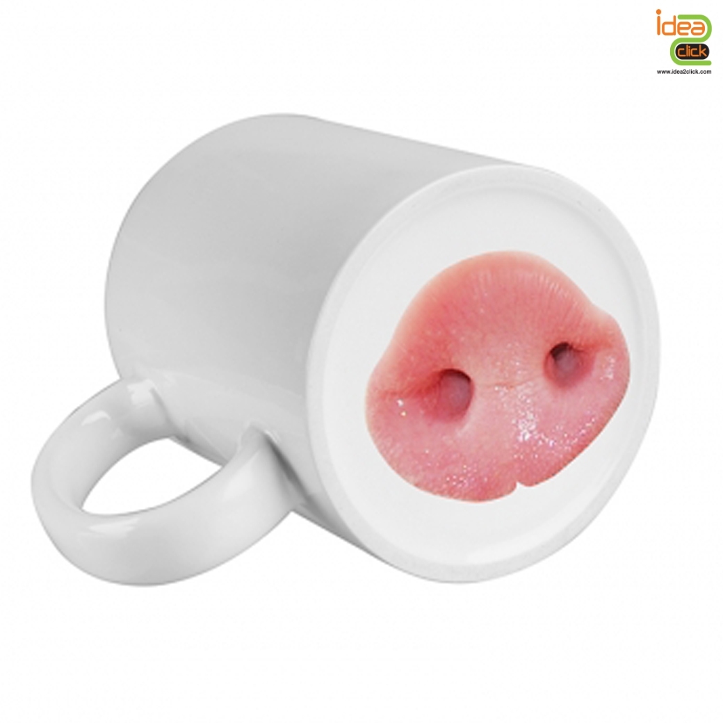 Funny Animal Face Mug แก้วขาวหน้าสัตว์ตลก 11 oz.